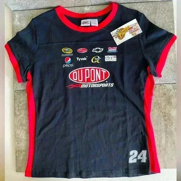 Vtg Nascar Jeff Gordon #24 Black Winner's Circle NWT Glitter Collection Size L - Picture 1 of 8